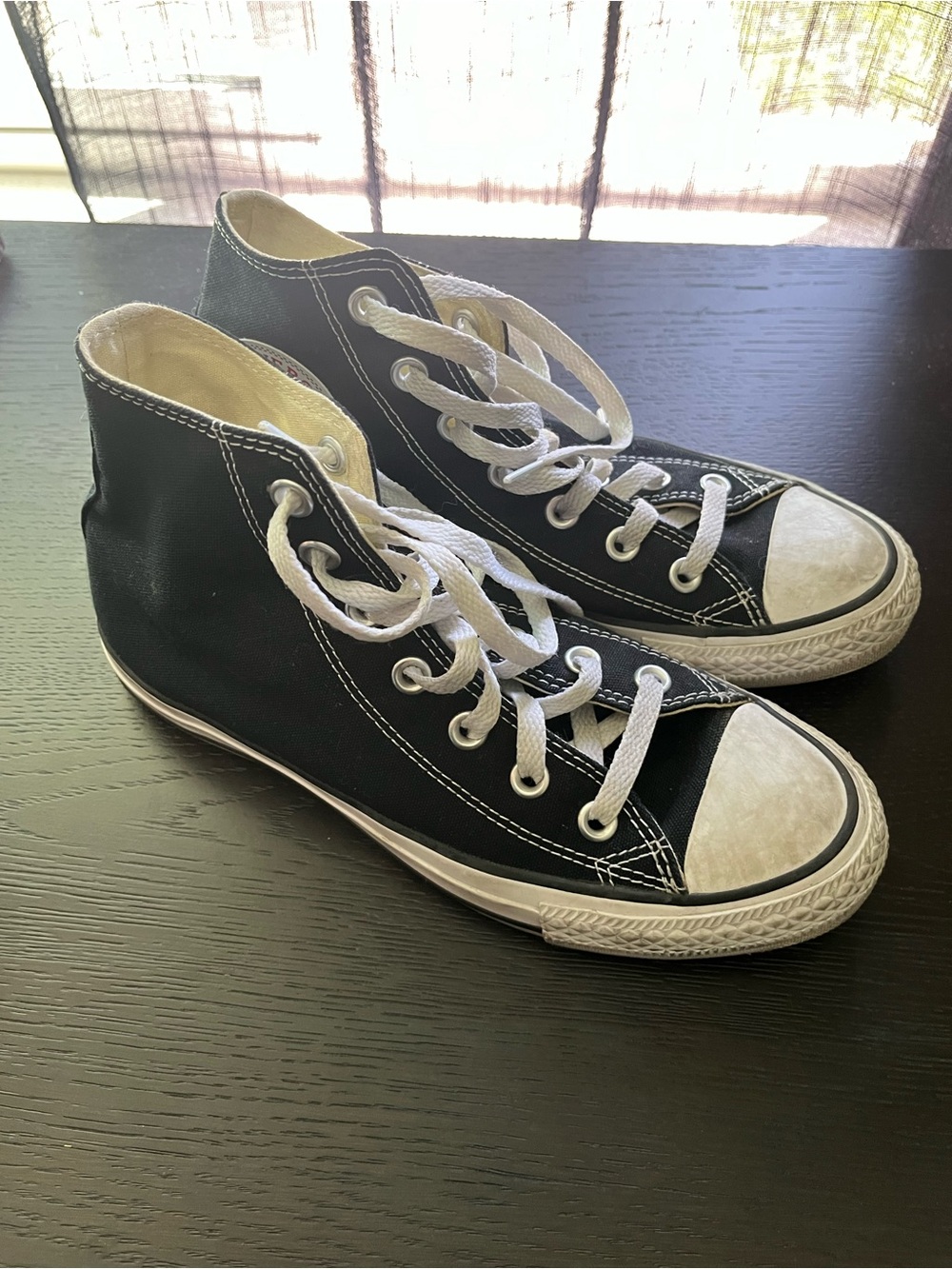 Converse Black and White High-Top Sneakers